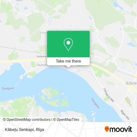 Kābeļu Senkapi map