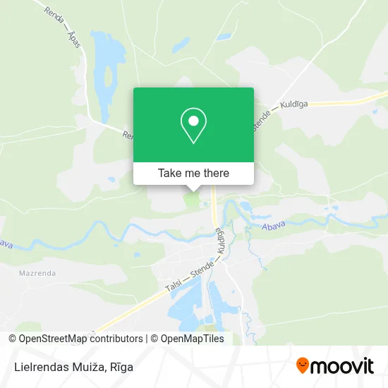 Lielrendas Muiža map