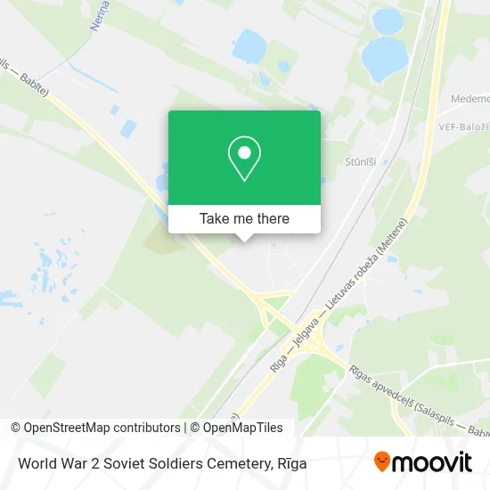 World War 2 Soviet Soldiers Cemetery map