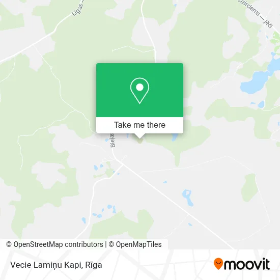 Vecie Lamiņu Kapi map