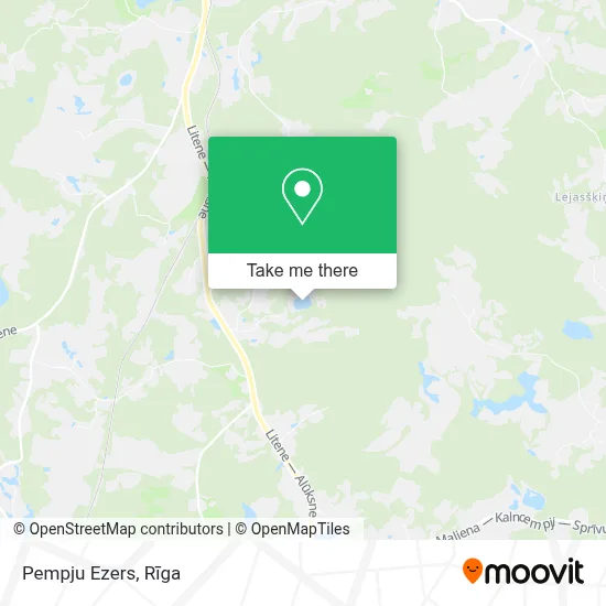 Pempju Ezers map
