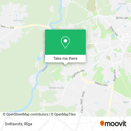 Svētavots map