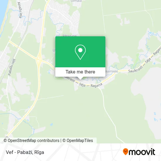 Vef - Pabaži map