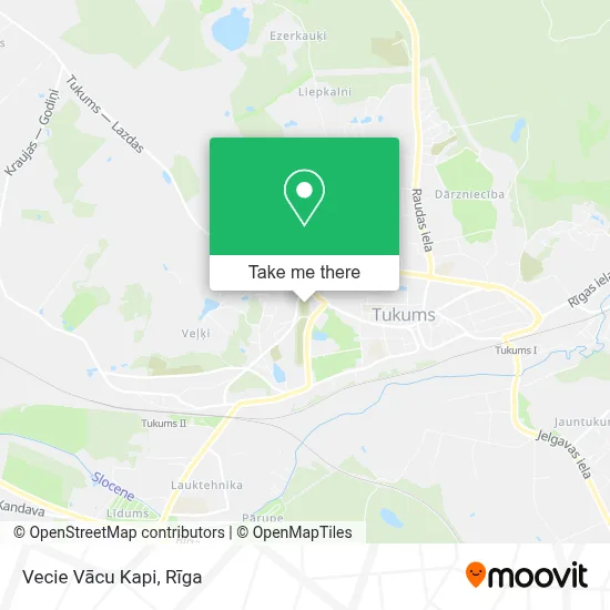 Vecie Vācu Kapi map
