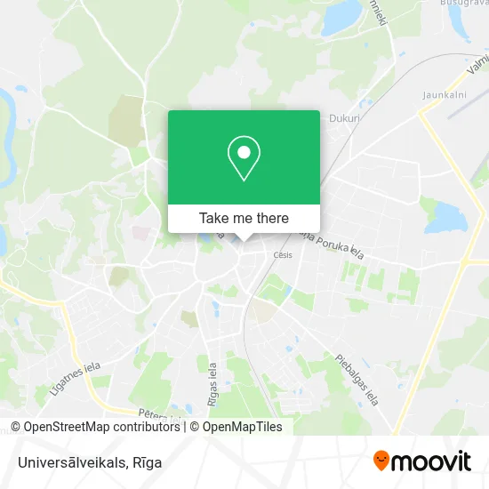 Universālveikals map