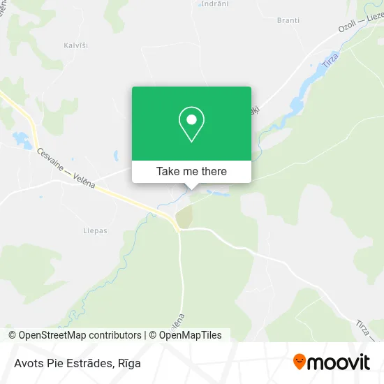 Avots Pie Estrādes map