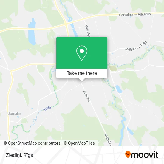 Ziediņi map