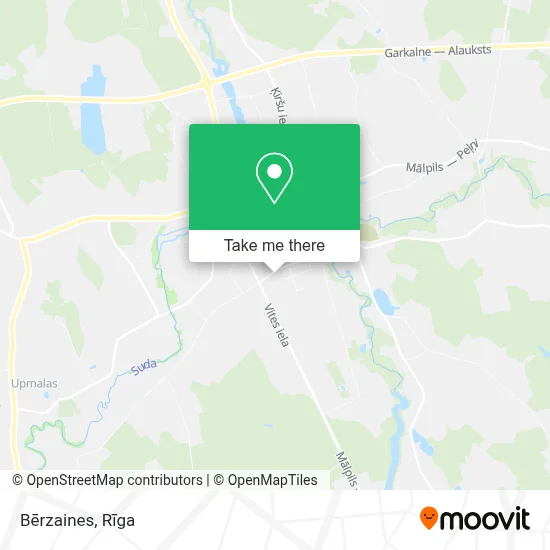 Bērzaines map