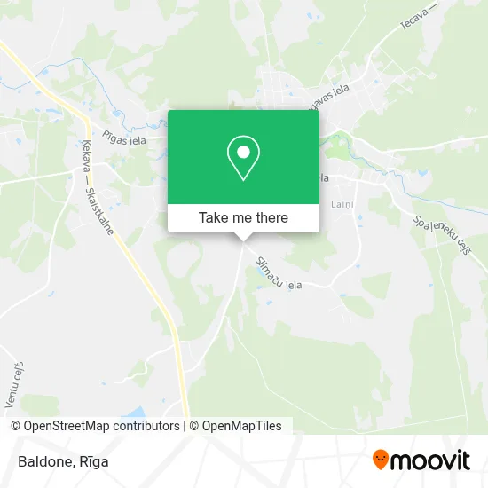 Baldone map