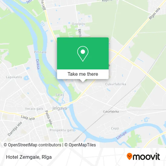 Hotel Zemgale map