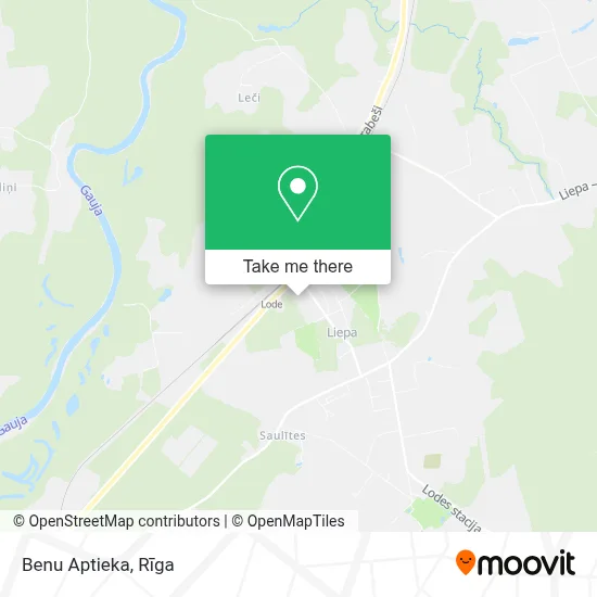 Benu Aptieka map