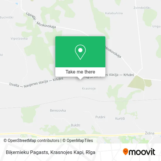 Biķernieku Pagasts, Krasnojes Kapi map