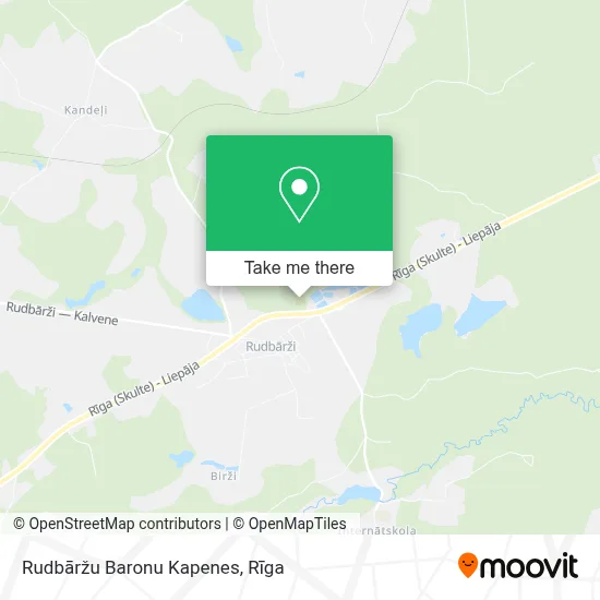 Rudbāržu Baronu Kapenes map