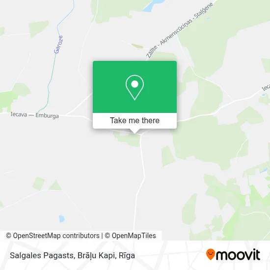 Salgales Pagasts, Brāļu Kapi map