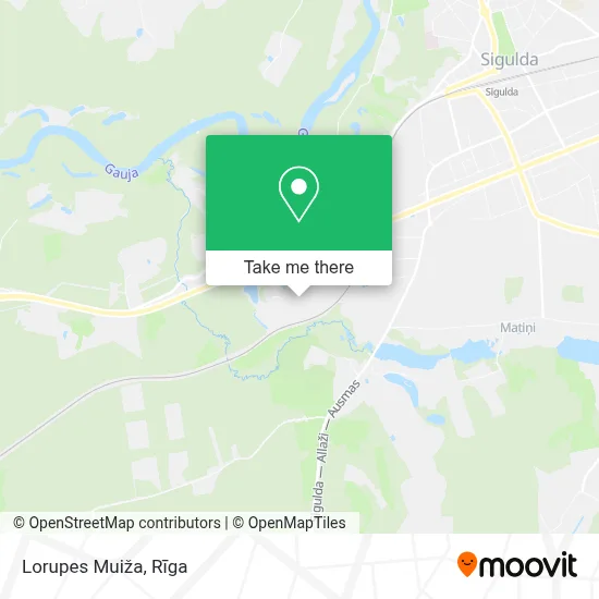 Lorupes Muiža map