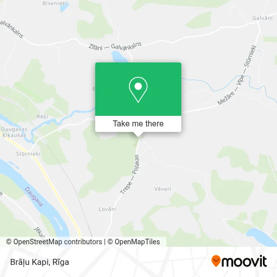 Brāļu Kapi map