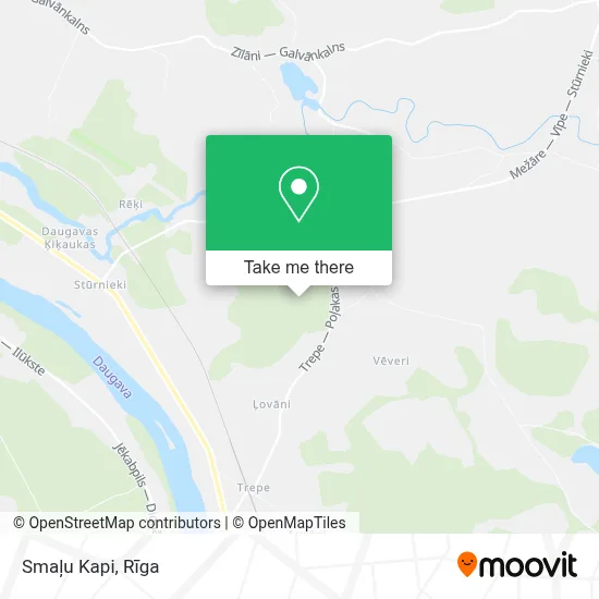 Smaļu Kapi map