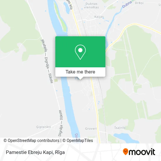 Pamestie Ebreju Kapi map