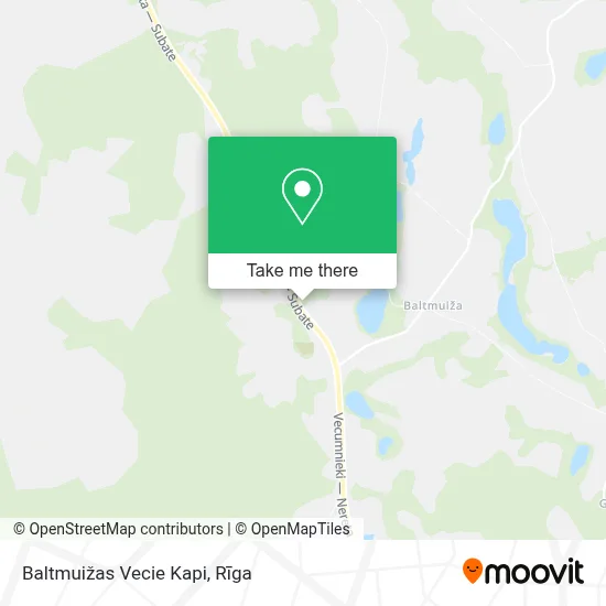 Baltmuižas Vecie Kapi map