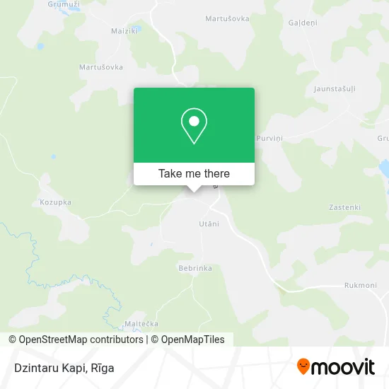 Dzintaru Kapi map