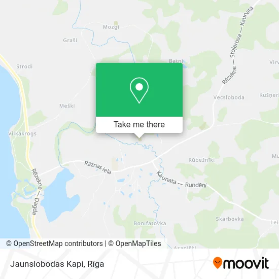 Jaunslobodas Kapi map