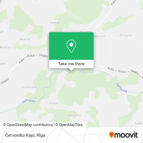 Červoniku Kapi map
