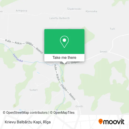 Krievu Balbāržu Kapi map