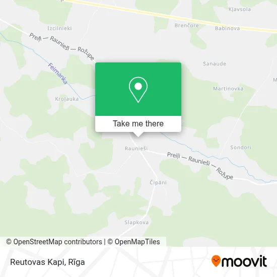Reutovas Kapi map
