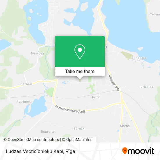 Ludzas Vecticībnieku Kapi map
