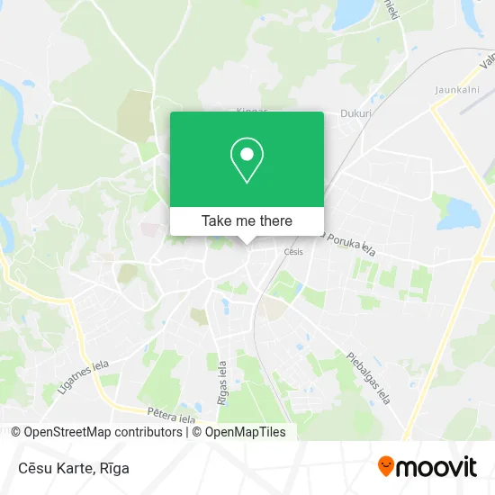 Cēsu Karte map