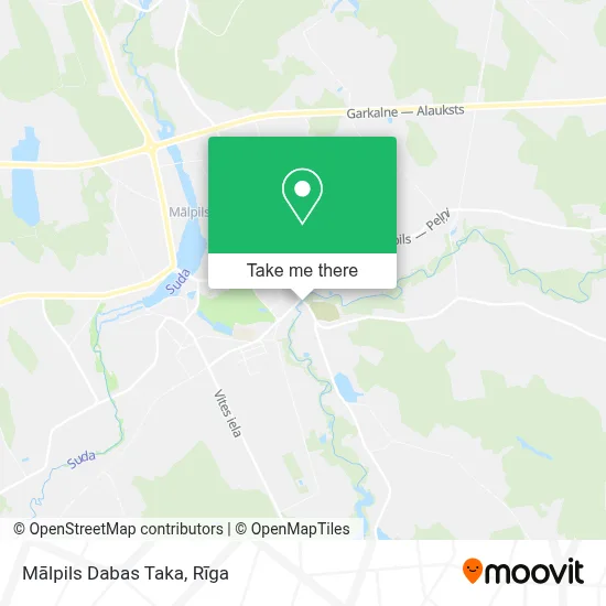 Mālpils Dabas Taka map
