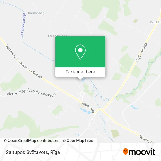 Saltupes Svētavots map