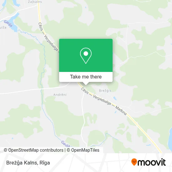 Brežģa Kalns map