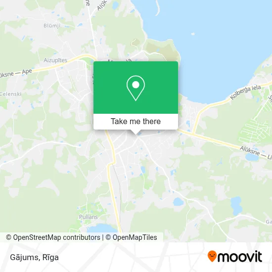 Gājums map