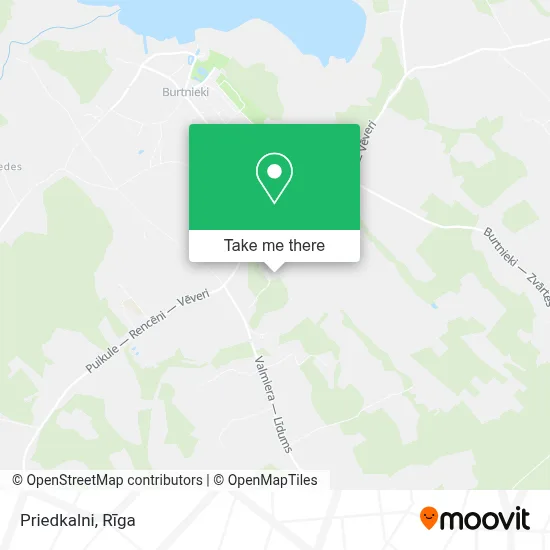 Priedkalni map