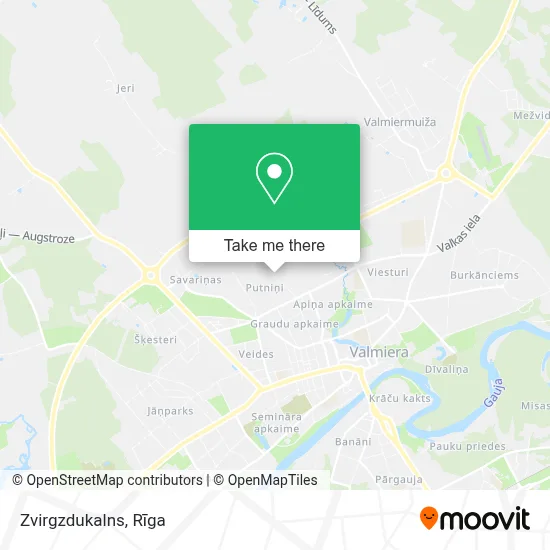 Zvirgzdukalns map