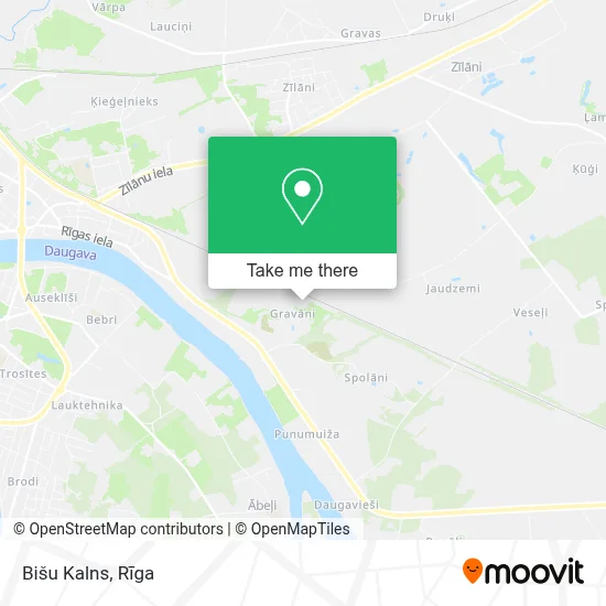 Bišu Kalns map