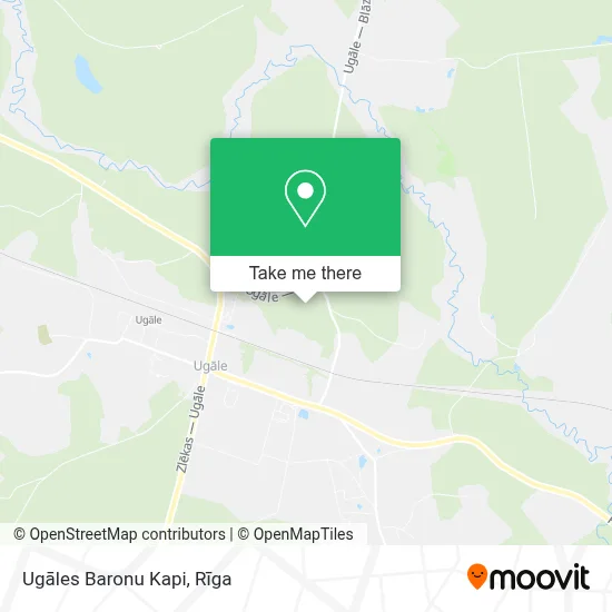 Ugāles Baronu Kapi map
