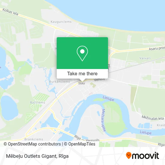Mēbeļu Outlets Gigant map