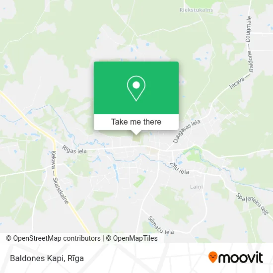 Baldones Kapi map