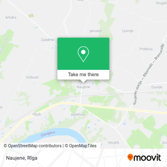 Naujene map