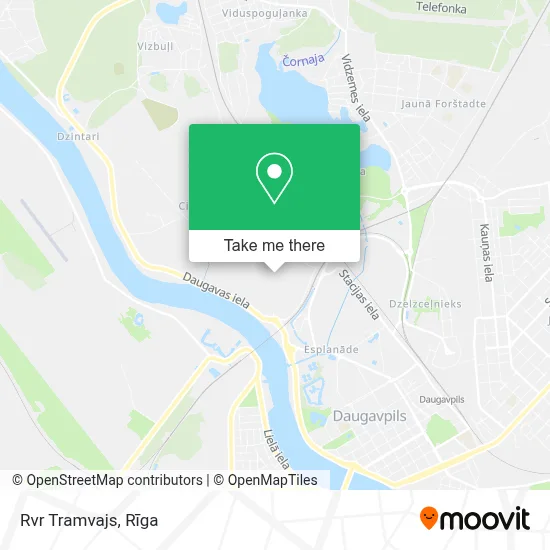 Rvr Tramvajs map