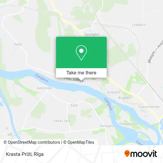 Krasta Priži map