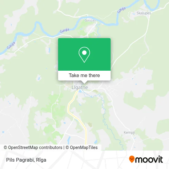 Pils Pagrabi map