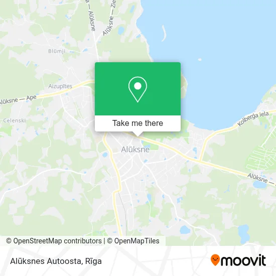 Alūksnes Autoosta map