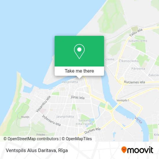 Ventspils Alus Daritava map