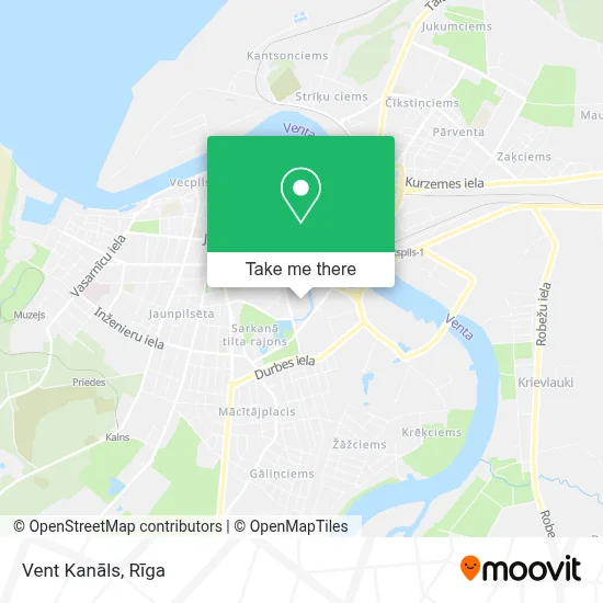 Vent Kanāls map