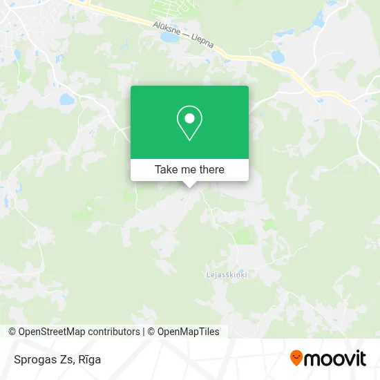 Sprogas Zs map