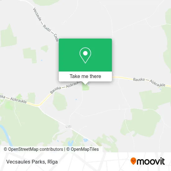 Vecsaules Parks map