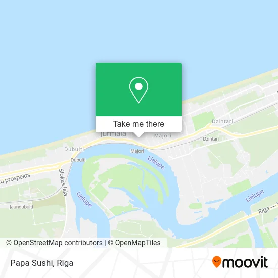Papa Sushi map